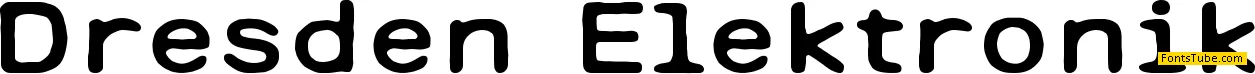 Dresden Elektronik Font