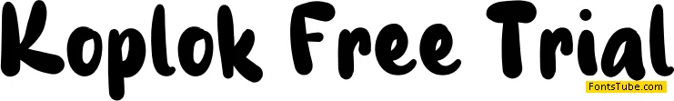 Koplok Free Trial Font