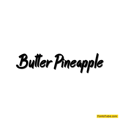 Butter Pineapple Font