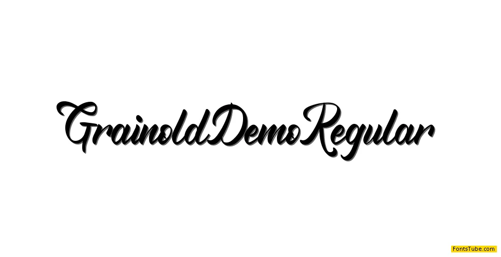 Grainold Demo Font