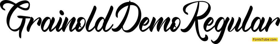 Grainold Demo Font