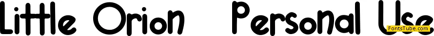 Little Orion - Personal Use Font