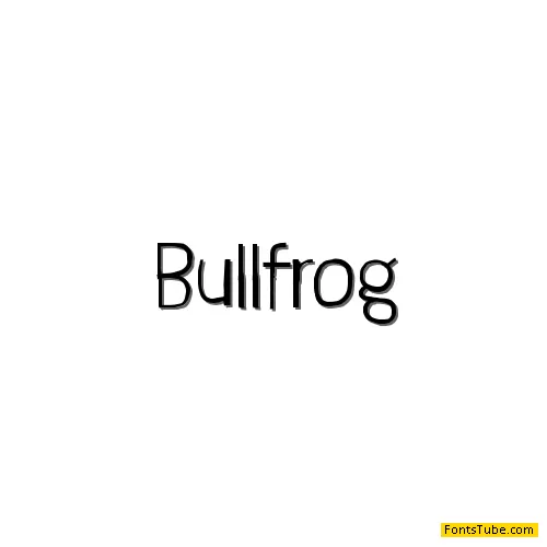 Bullfrog Font