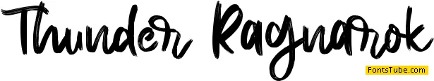 Thunder Ragnarok - Personal Use Font