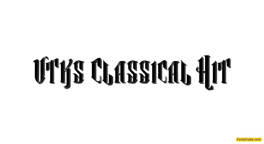 Vtks Classical Hit Font