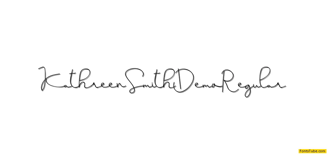 Kathreen Smith Demo Font