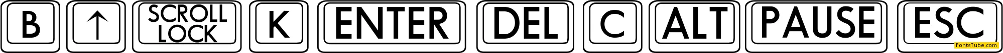 BKCap Font