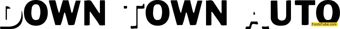 Down Town Auto Font