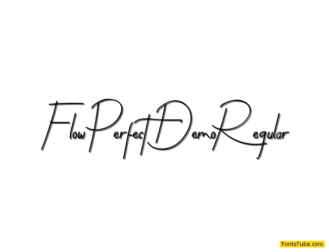 Flow Perfect Demo Font