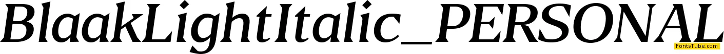 Blaak Font Family