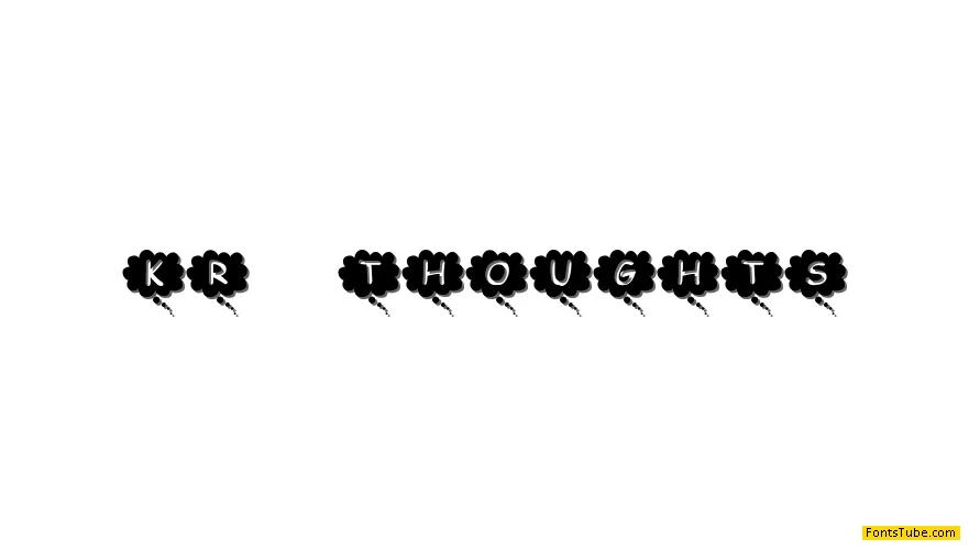 KR Thoughts Font