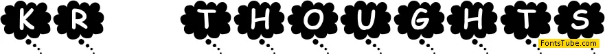 KR Thoughts Font