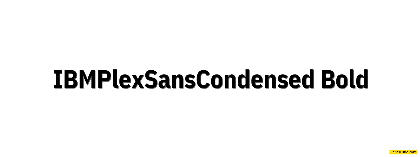 IBM Plex Sans Condensed Font Family