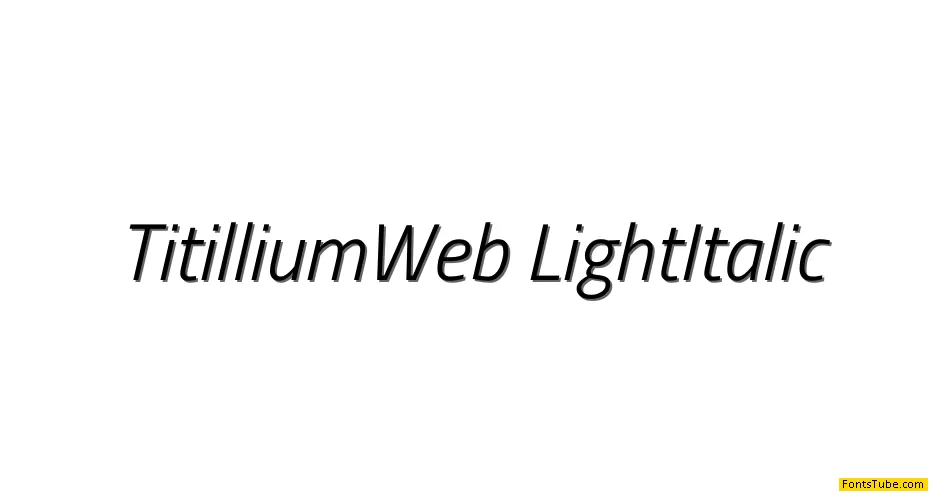 Titillium Web Font Family