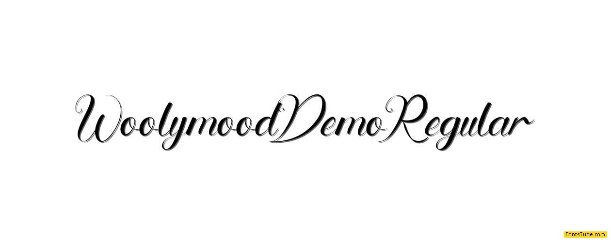 Woolymood Demo Font