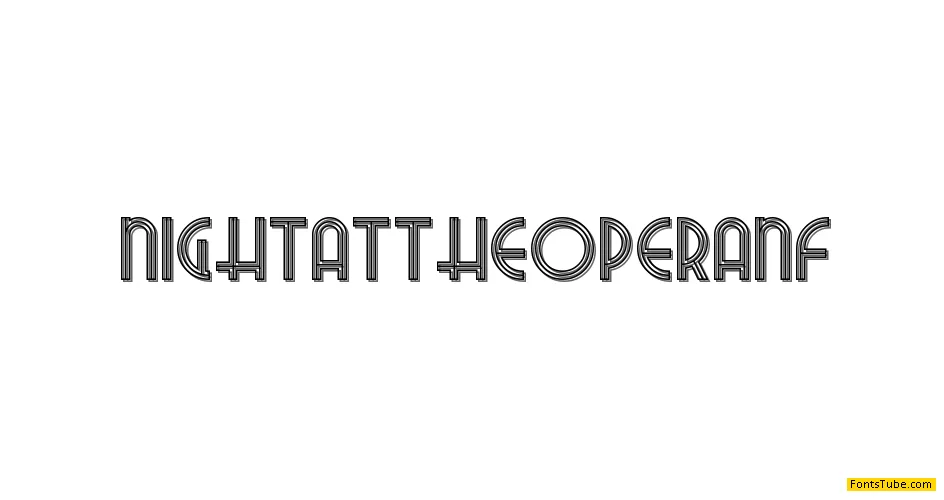 Night At The Opera NF Font