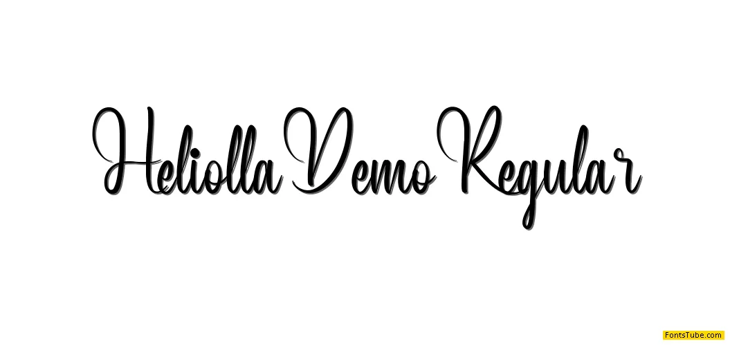 Heliolla Demo Font