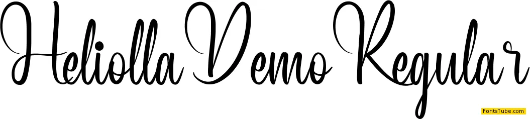 Heliolla Demo Font