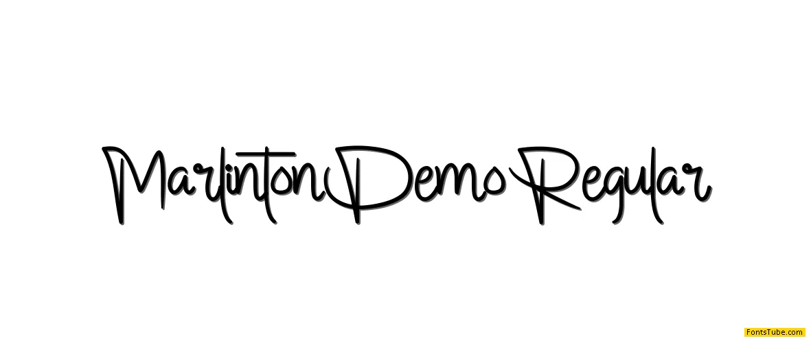 Marlinton Demo Font