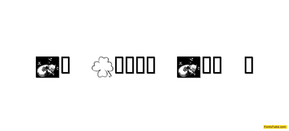 KR Irish Kat 3 Font