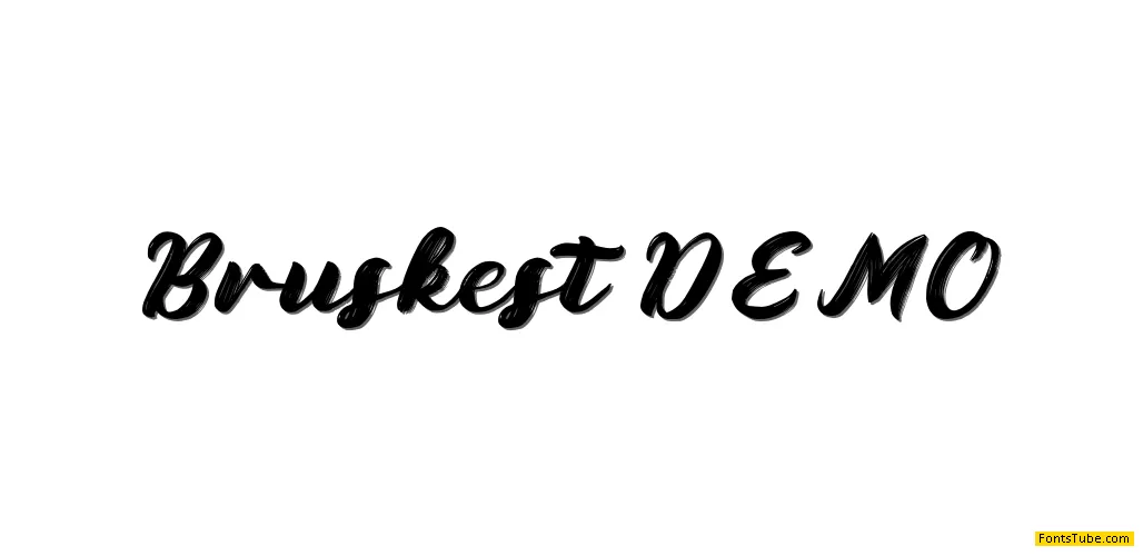 Bruskest DEMO Font