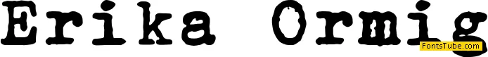 Erika Ormig Font