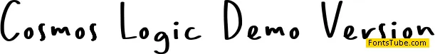 Cosmos Logic Demo Version Font