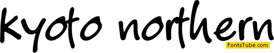 Kyoto Northern Font