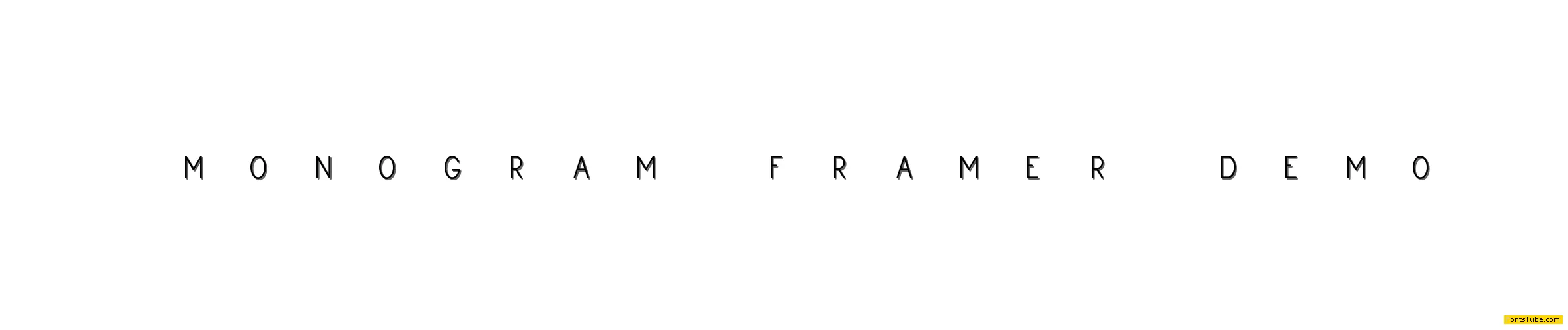 Monogram Framer Font