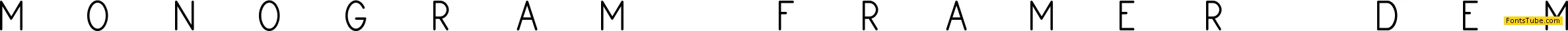 Monogram Framer Font