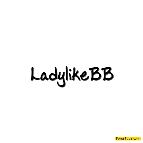 Ladylike BB Font