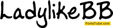 Ladylike BB Font