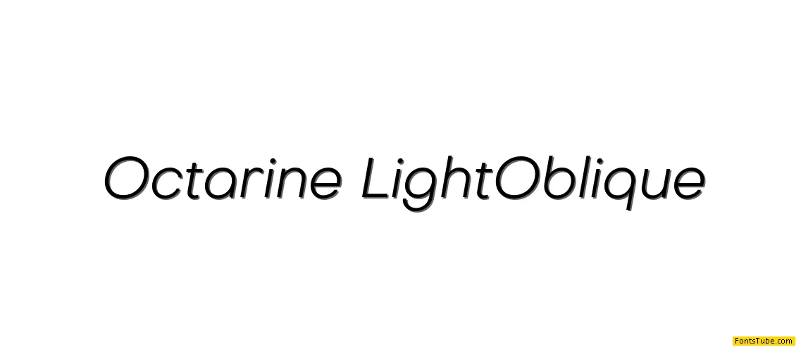 Octarine Font Family