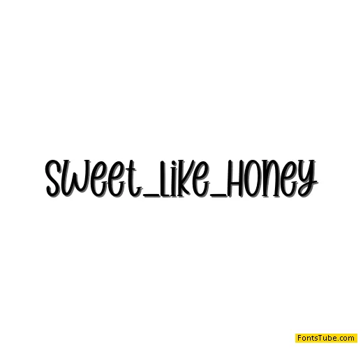 Sweet Like Honey Font
