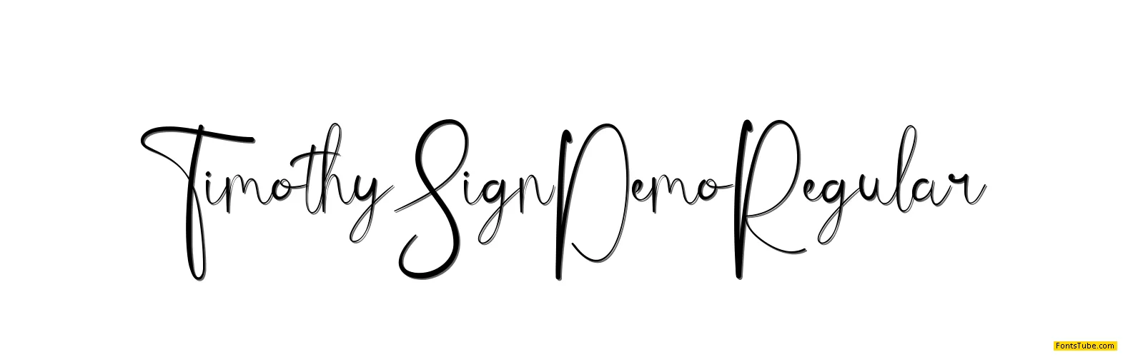 Timothy Sign Demo Font