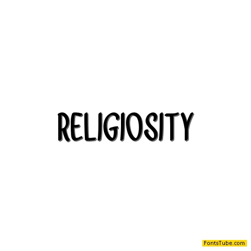 Religiosity Font