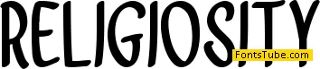 Religiosity Font