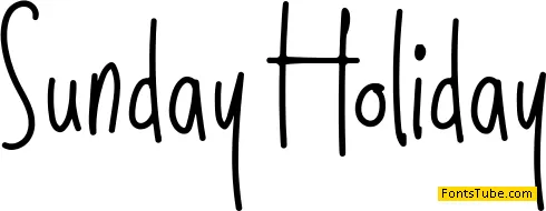 Sunday Holiday Font