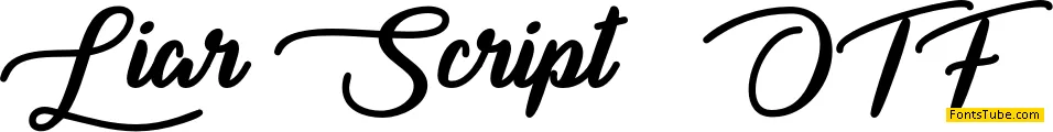 Liar Script Font
