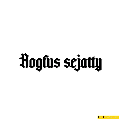 Rogfus Sejatty Font