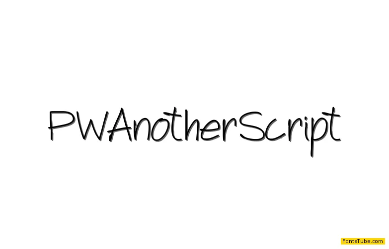 PWAnotherScript Font