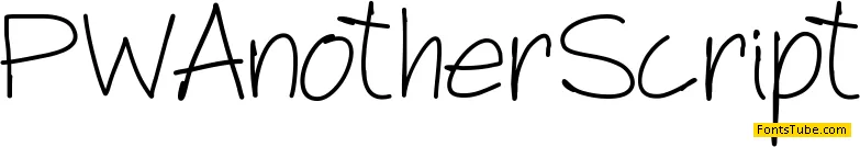 PWAnotherScript Font