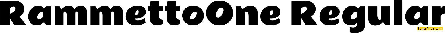 Rammetto One Font