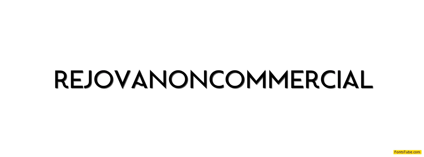 RejovaNonCommercial Font