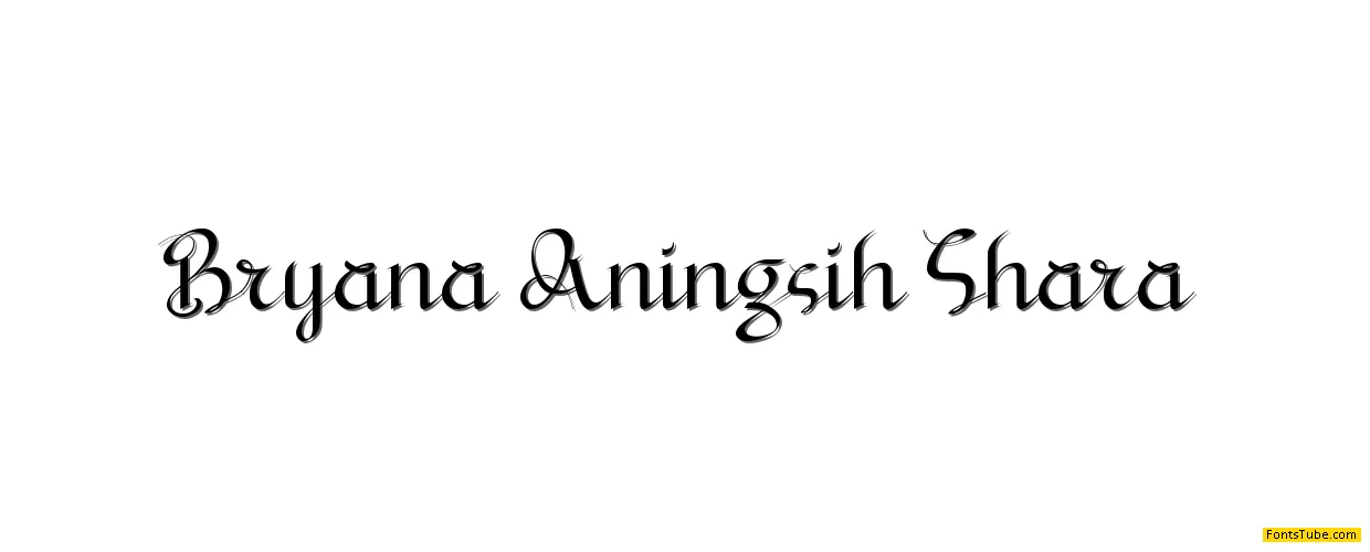Bryana Aningsih Shara Font