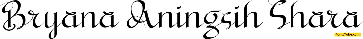 Bryana Aningsih Shara Font