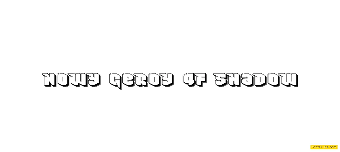 Nowy Geroy 4F Font Family