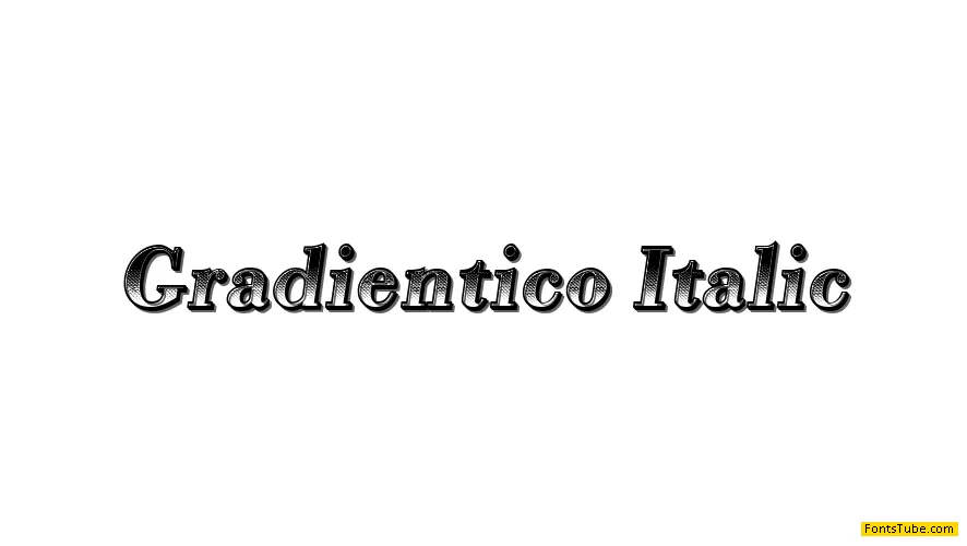 Gradientico Font Family