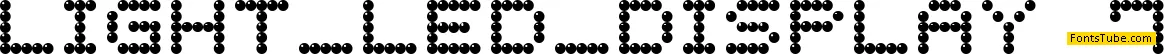 Light LED Display-7 Font