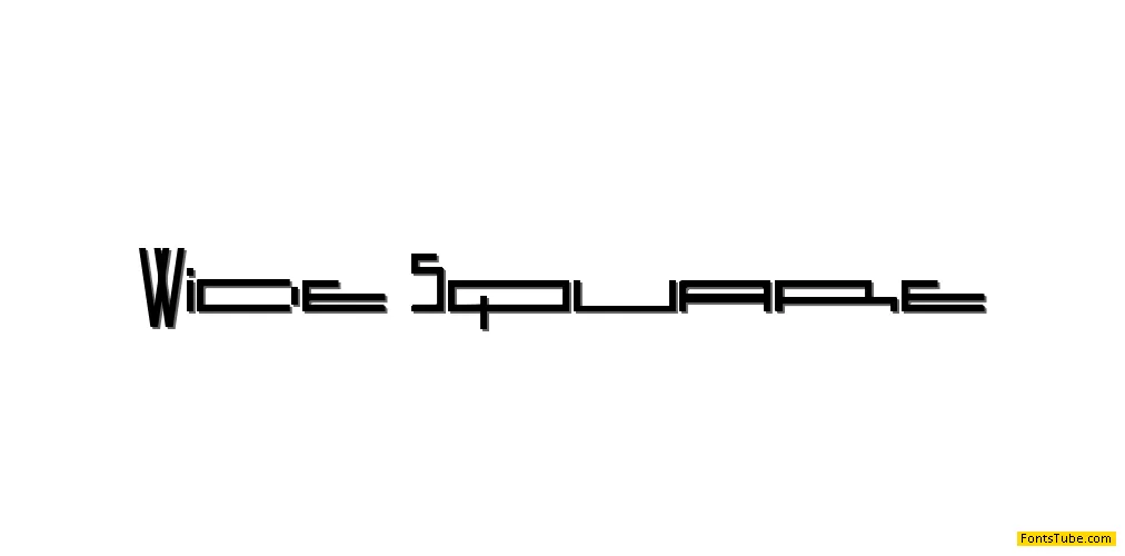 Wide Square Font